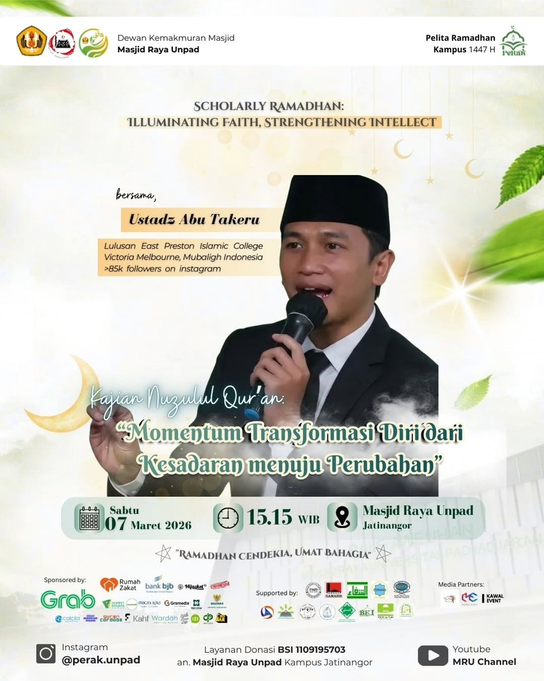 Kajian Nuzulul Qur'an Perak 1447 H Bersama Ustadz Abu Takeru